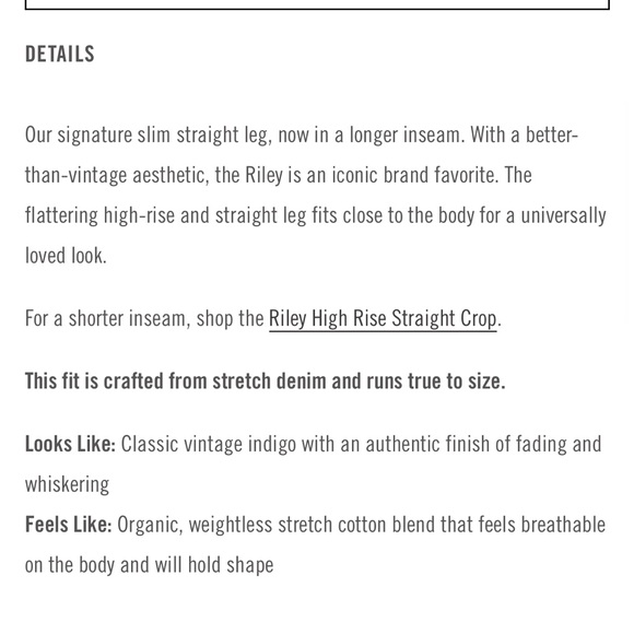 Agolde Riley High Rise Straight Jeans 26 - Picture 3 of 9